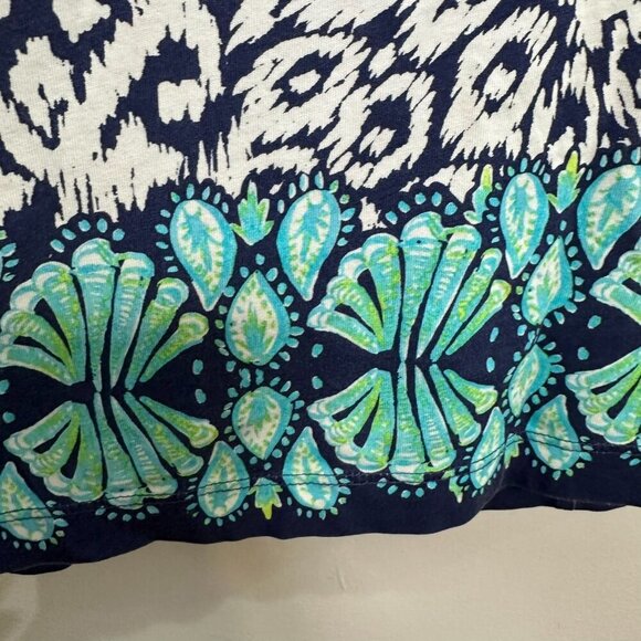 Lilly Pulitzer Hollee Dress Size Medium Bright Navy Pineapple Party Preppy - Picture 3 of 6